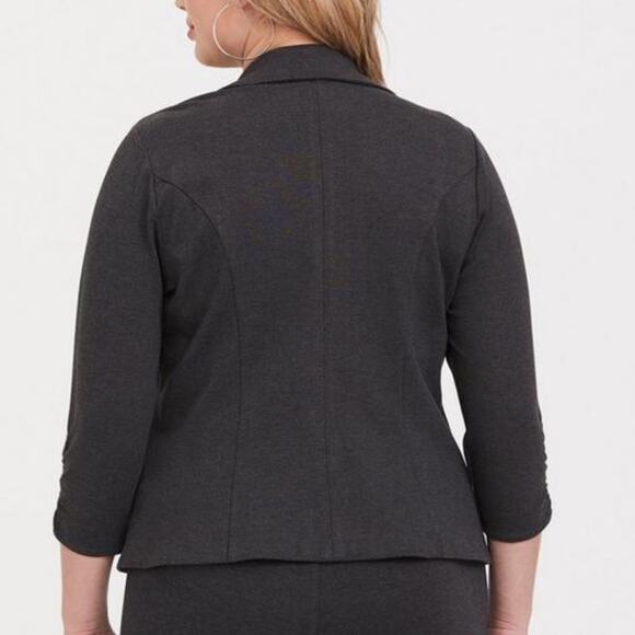 Torrid Grey Studio Ponte Tailored Fit Blazer Jacket 2X 11269061 - Picture 2 of 14
